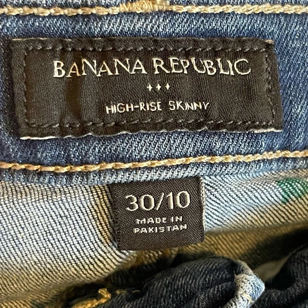 Banana Republic Women's High Rise Skinny Jeans Pants Sz 30/10